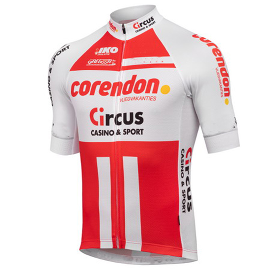 2019 Maillot Sptgrvo Tirantes Mangas Cortas Rojo Blanco